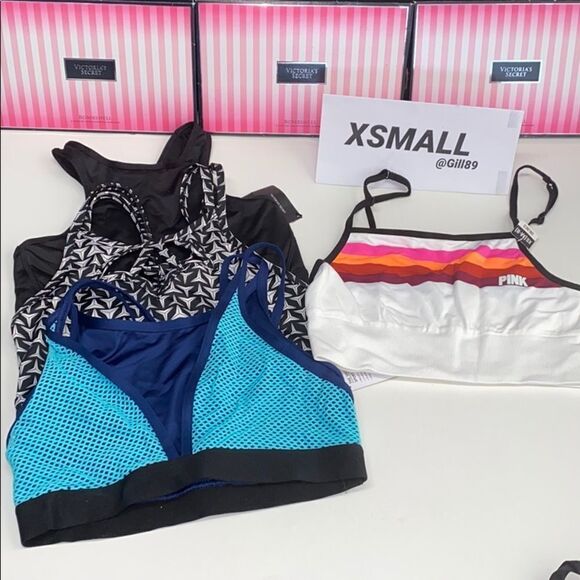 NWT BUNDLE VICTORIA SECRET SPORT BRA LOT 4 - Picture 1 of 8